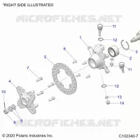 SOSPENSIONI ANTERIORI HUB, KNUCKLE AND BRAKE DISC