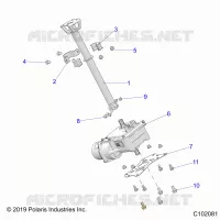 STEERING, STERZO POST ASM.