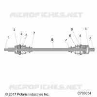 TRASMISSIONE, FRONT HALF SHAFT