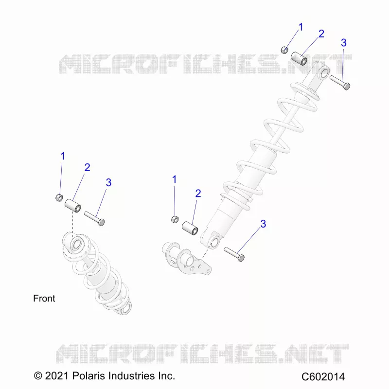 SUSPENSION, SHOCK MONTAGGIO, REAR SUSP.