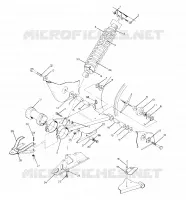 SWING ARM WLD. / AMMORTIZZATORE POSTERIORE ASSEMBLY 250 4X4 / W928127 (4922872287B013)