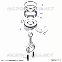 ENGINE, PISTONE &amp; ROD