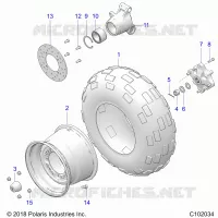 RUOTE, REAR TIRE AND BRAKE DISC