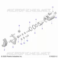 FRENOS, MIDDLE CALIPER