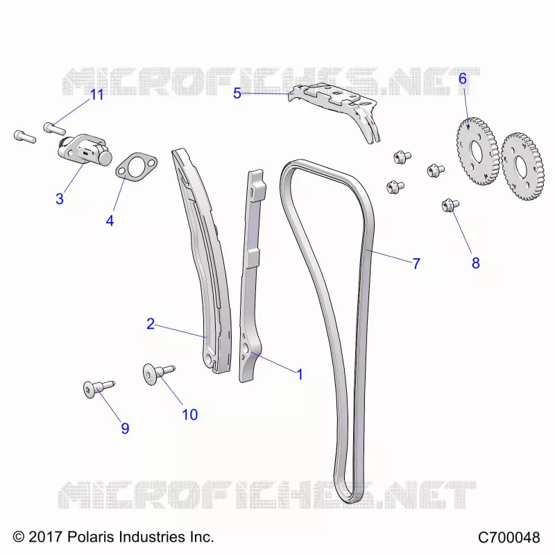 CAM CATENA AND TENSIONER