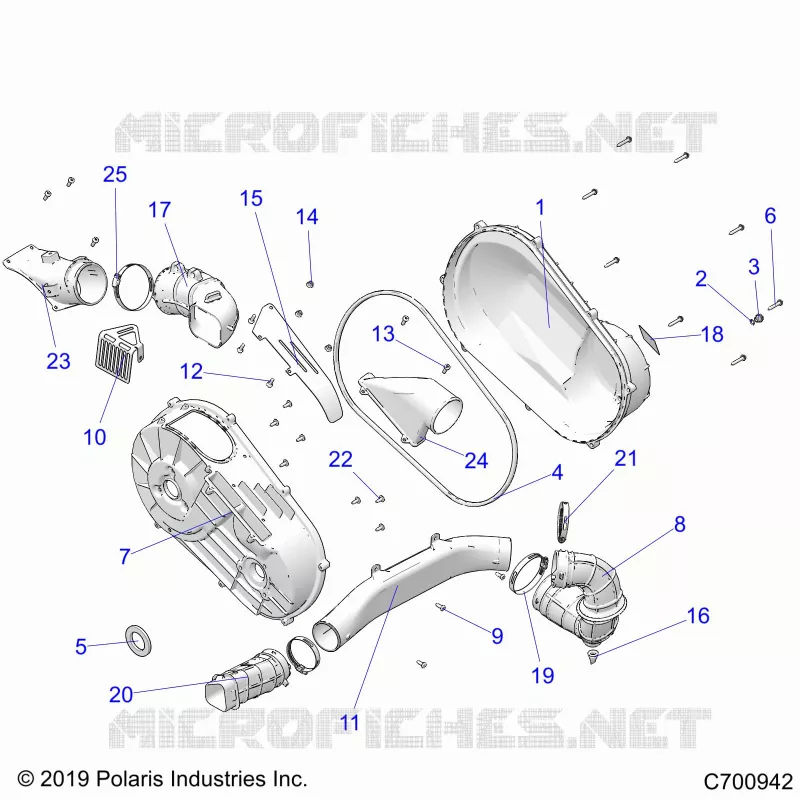 TRASMISSIONE, CLUTCH COVER AND DUCTING