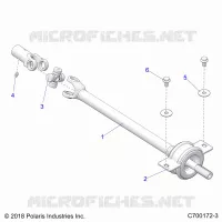 TRASMISSIONE, MID PROP SHAFT