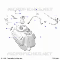SISTEMA DI ALIMENTAZIONE CARBURANTE, FUEL TANK ASM.