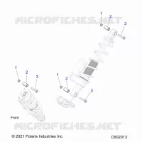 SUSPENSION, SHOCK MONTAGGIO, REAR SUSP.