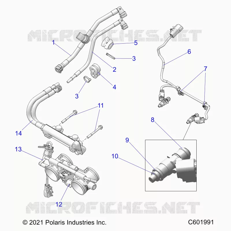 SISTEMA DI ALIMENTAZIONE CARBURANTE, RAIL, LINES AND THROTTLE BODY