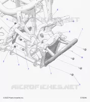 CHASSIS, MOUNTING, FRONT GEARCASE AND PARAURTI ANTERIORE