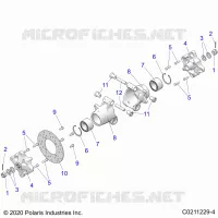 SOSPENSIONE POSTERIORE HUBS, CARRIER AND BRAKE DISC