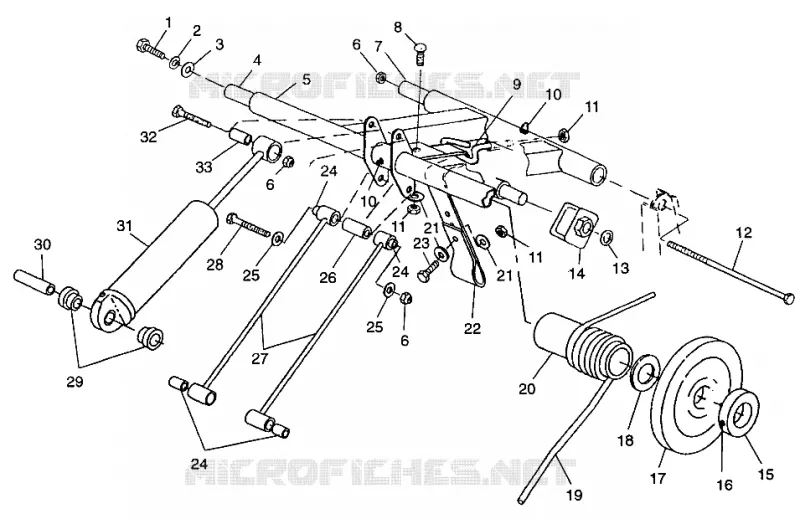POSTERIORE COPPIA ARM 600 XCR 0975677, 600 XCR SE H975677 and EUROPEAN 600 XCR SE (4937963796B014)