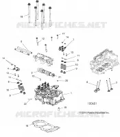ENGINE, TESTA CILINDRO, CAM AND VALVES