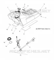 SISTEMA DI ALIMENTAZIONE CARBURANTE, CARBURANTE TANK ASM.