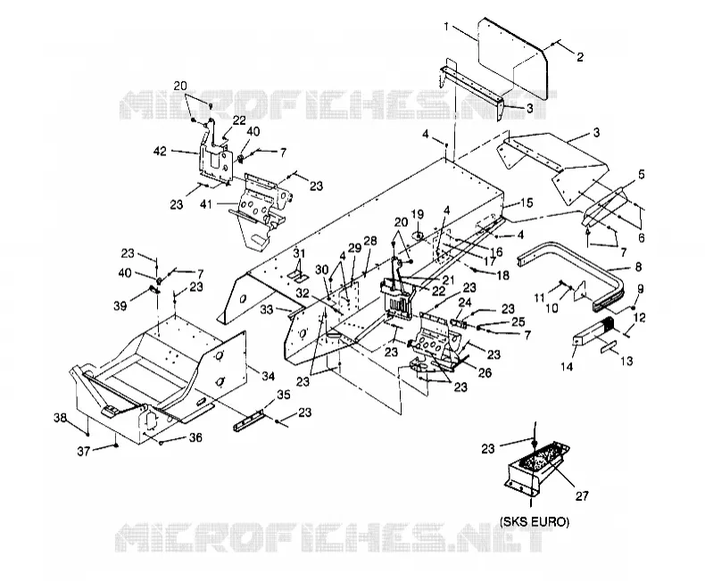 MONTAGGIO TUNNEL  500 EFI 0952774, EFI SKS 0952574,   EFI SKS PT 0952974, AN (4929052905A006)