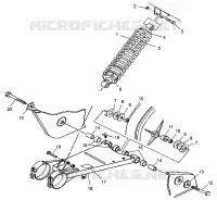 SWING ARM   SHOCK BIG BOSS 6X6 400L W97AE38A (4940814081C005)