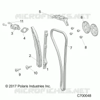 CAM CATENA AND TENSIONER