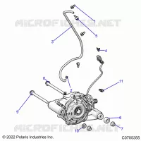 TRASMISSIONE, FRONT GEARCASE MOUNTING