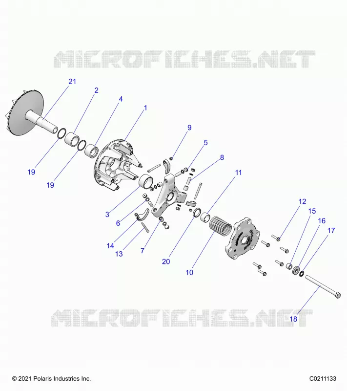 TRASMISSIONE, PRIMARY CLUTCH
