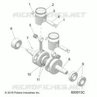 MOTORE, PISTON AND CRANKSHAFT