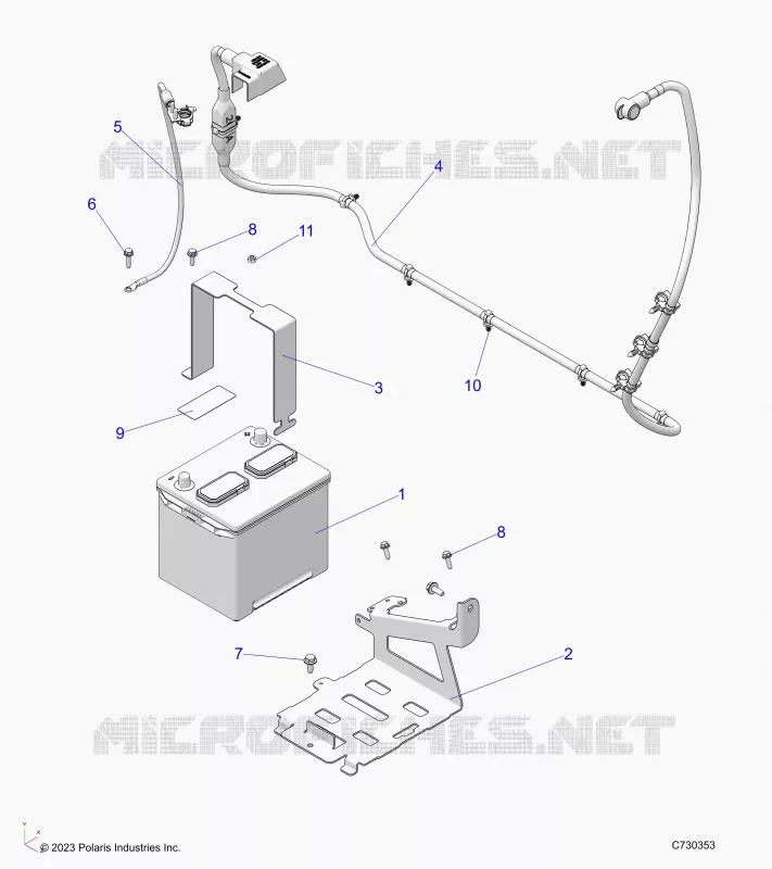 ELETTRICO, BATTERY WITH CABLES, 12V