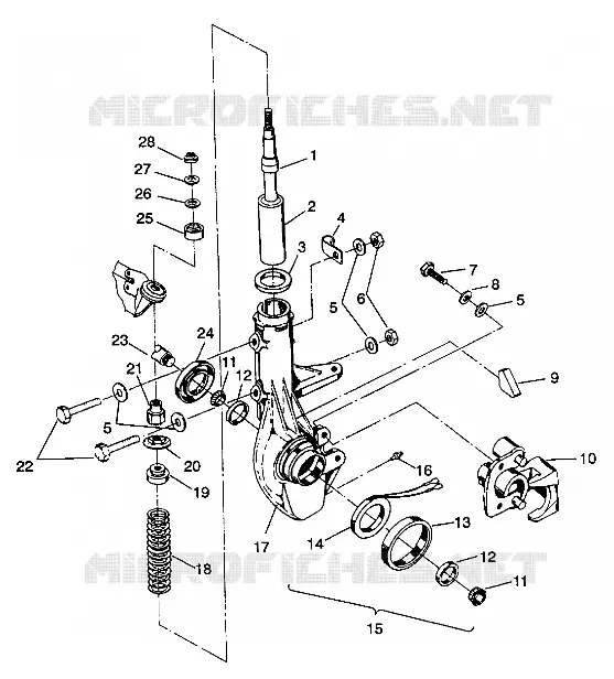 ANTERIORE MONTANTE MONTAGGIO 6X6 350L W938739 (4924062406015A)
