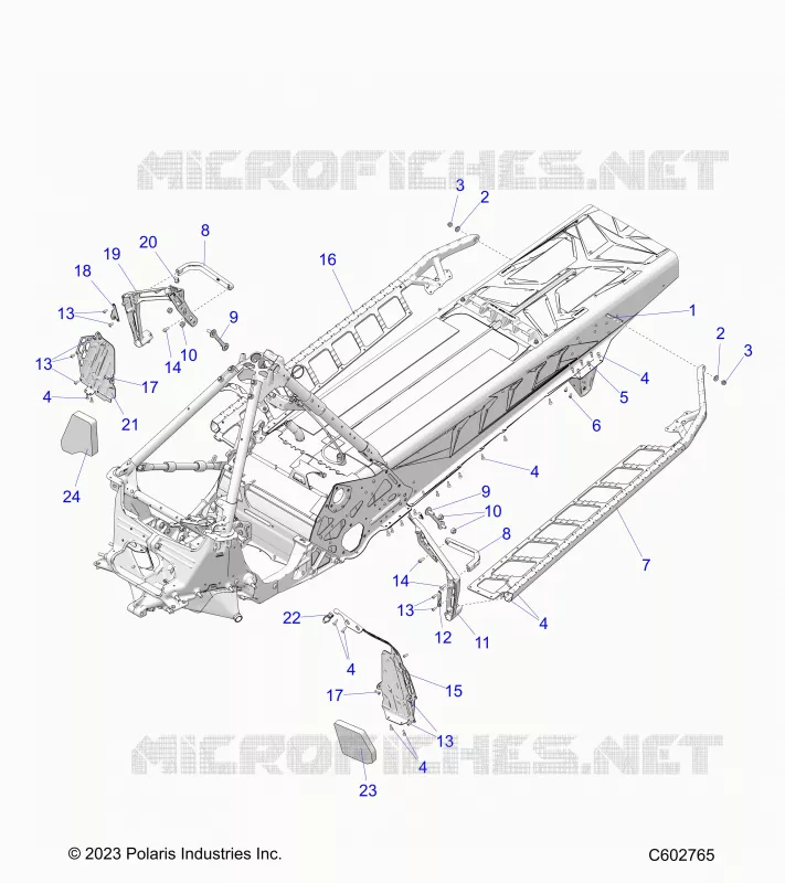 TELAIO,  FOOTRESTS, AND RUNNING BOARDS