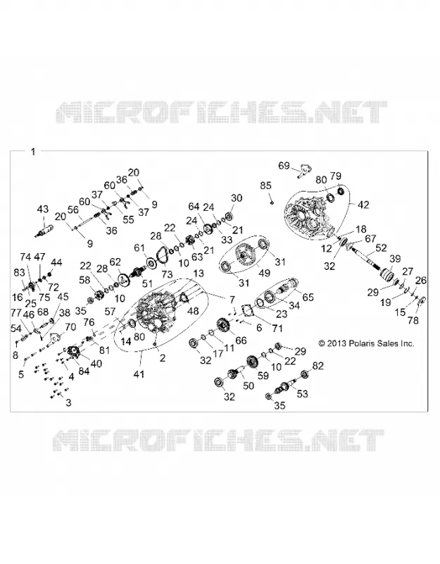 TRASMISSIONE, PRINCIPALE SCATOLA INGRANAGGI INTERNALS