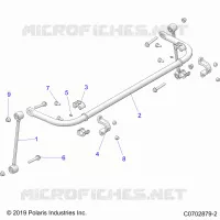 SUSPENSION, REAR BARRA DI STABILIZZAZIONE