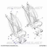 SEDE BELT MOUNTING, PREMIUM/ULTIMATE