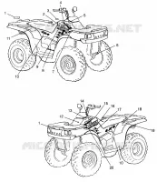 DECALS XPLORER 300 W969130 (4935903590A008)