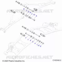 SOSPENSIONE POSTERIORE CONTROL ARM, MOUNTING