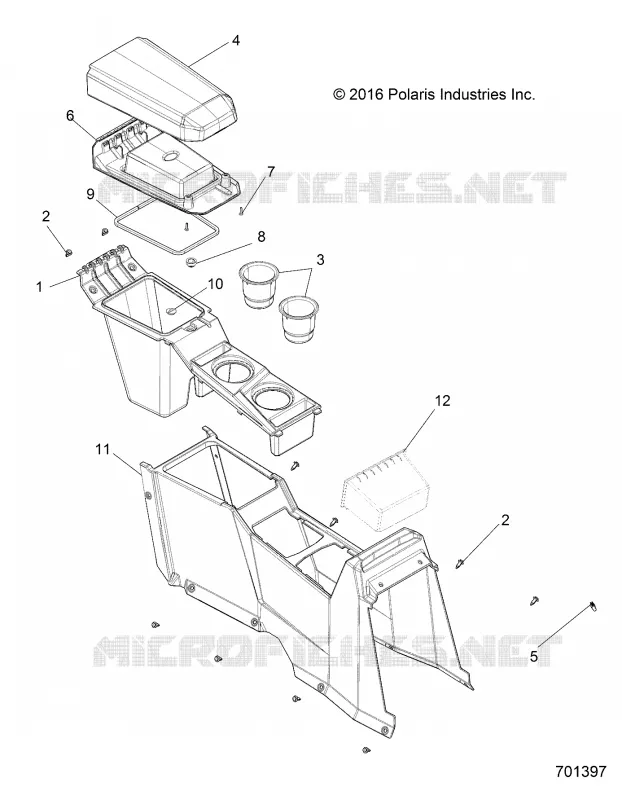 CENTER CONSOLE, REAR