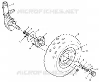 RUOTA ANTERIORE Sport 400L W97BA38C and Trail Blazer W97BA25C (4940124012B004)