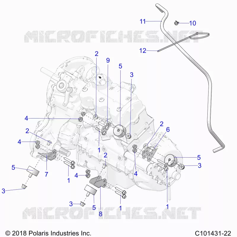 ENGINE, TRASMISSIONE MOUNTING & LONG BLOCK