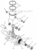 PISTONEEE   ALBERO MOTORE STARLITE GT 0943127 (49250125010035)