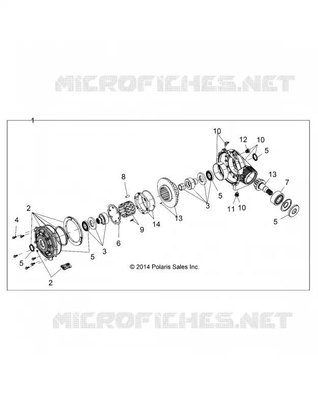 TRASMISSIONE, FRONT GEARCASE