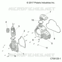 ENGINE, ALTERNATORE  COVER HVAC