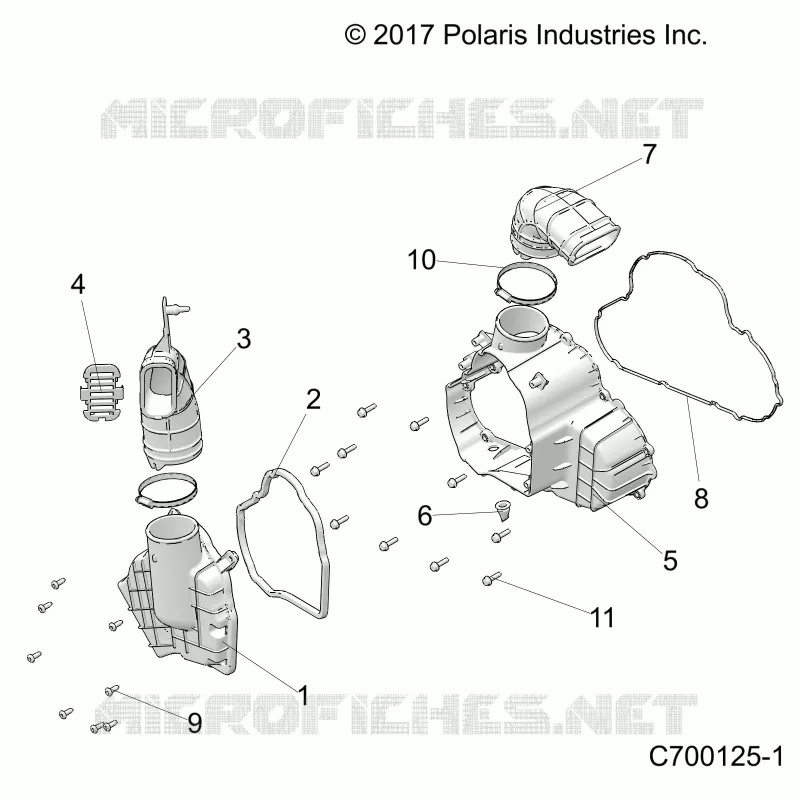 ENGINE, ALTERNATORE  COVER HVAC
