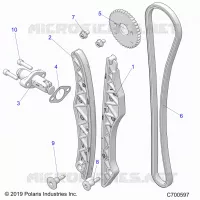 CAM CATENA AND TENSIONER