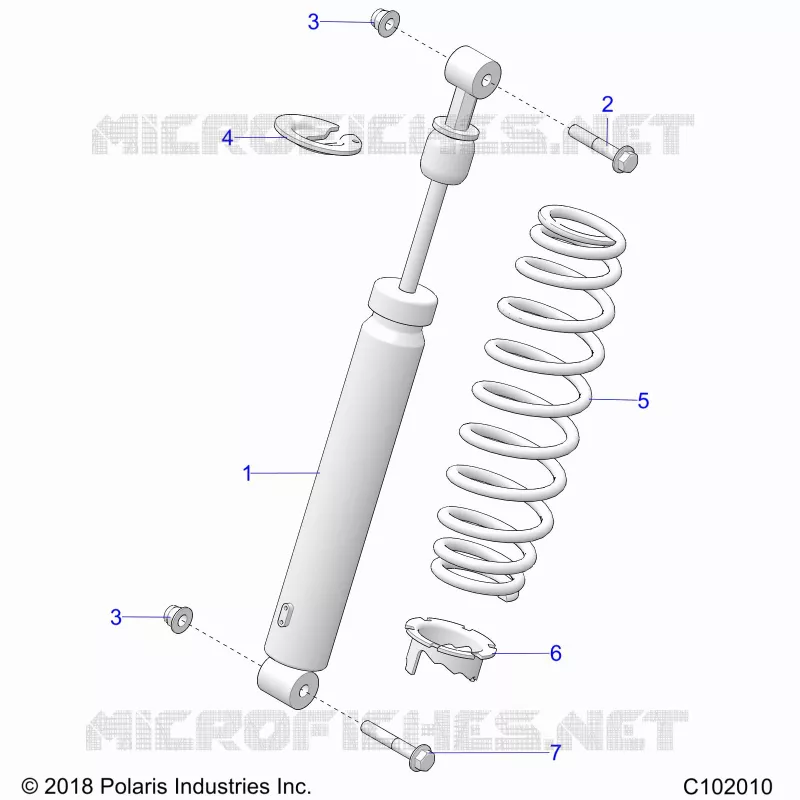SUSPENSION, AMMORTIZZATORE POSTERIORE