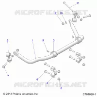 SUSPENSION, REAR BARRA DI STABILIZZAZIONE