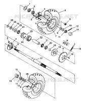 TRAZIONE POSTERIORE MONTAGGIO 6X6 350L S938739 (4924362436036A)