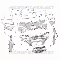CAPPUCCIO AND FRONT FACIA -R22RRE99AC/AM/AS/A9/B9/BS/BM (C730145)
