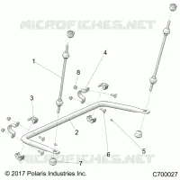 SUSPENSION, REAR BARRA DI STABILIZZAZIONE