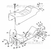 SEDILE   SERBATOIO DI GAS 600 XC 0981758 (4944194419A006)
