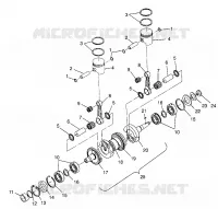 ALBERO MOTORE   PISTONEEE SL 700 B974071, INTL. SL 700 I974071, SL 700 DELUXE B97 (4940874087C010)