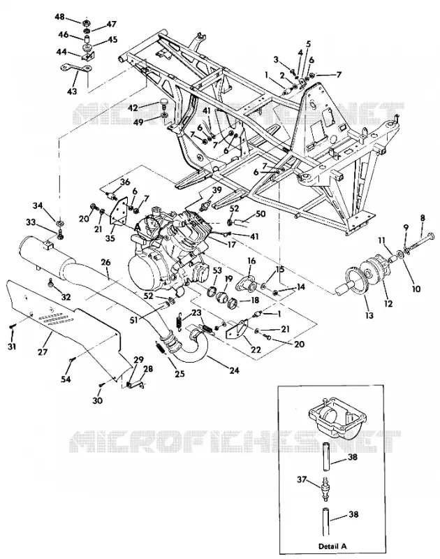 MOTORE   SUPPORTO MARMITTA  350 2X4 (4918531853005A)