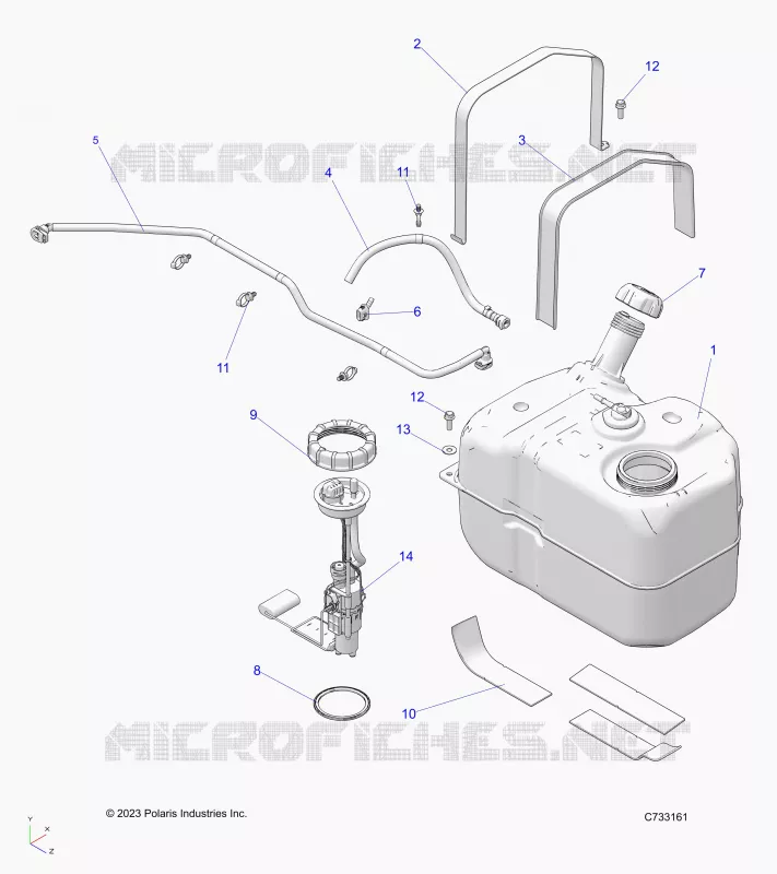 SISTEMA DI ALIMENTAZIONE CARBURANTES, FUEL TANK ASM.